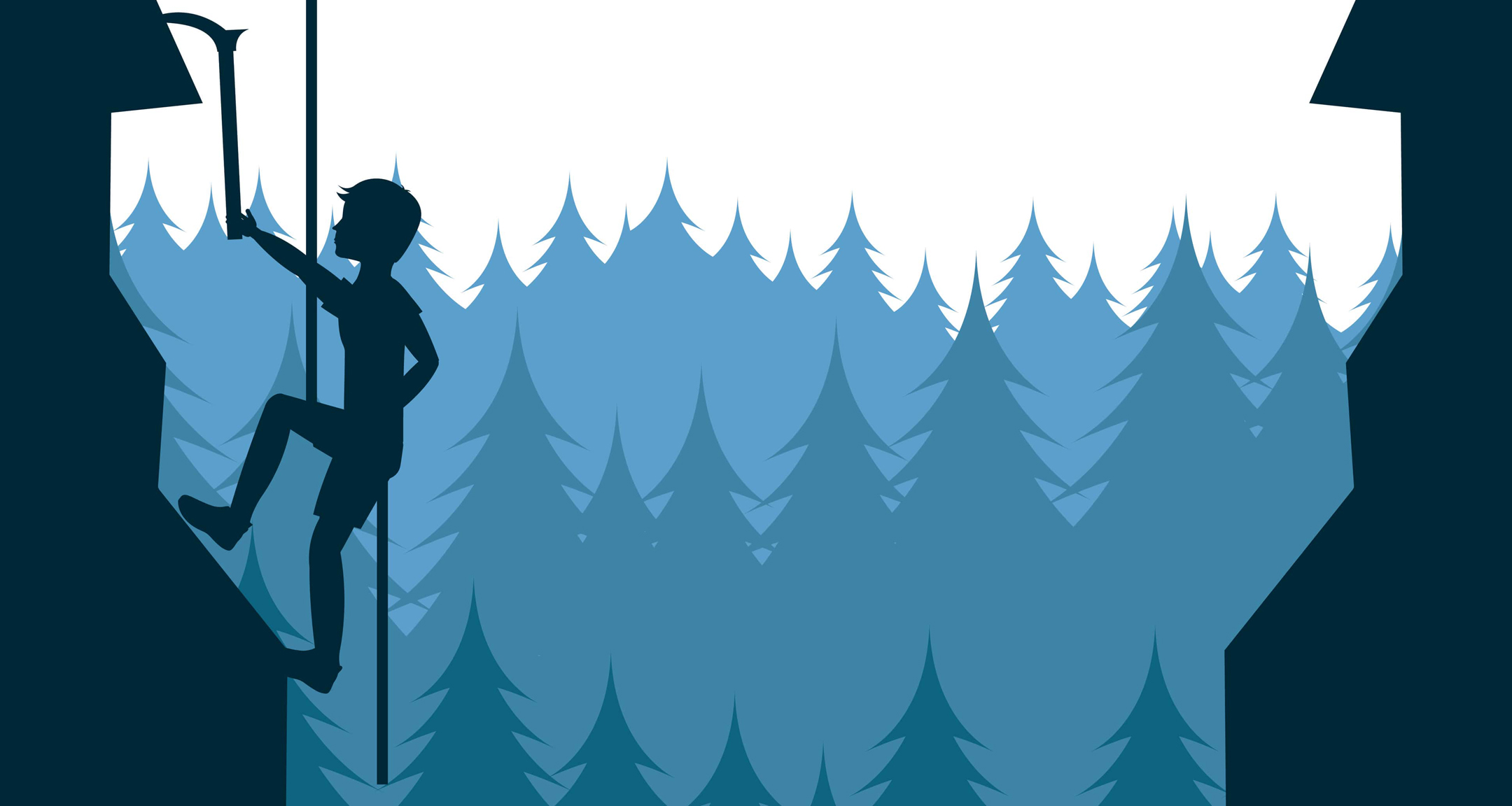 grimpeur en montagne