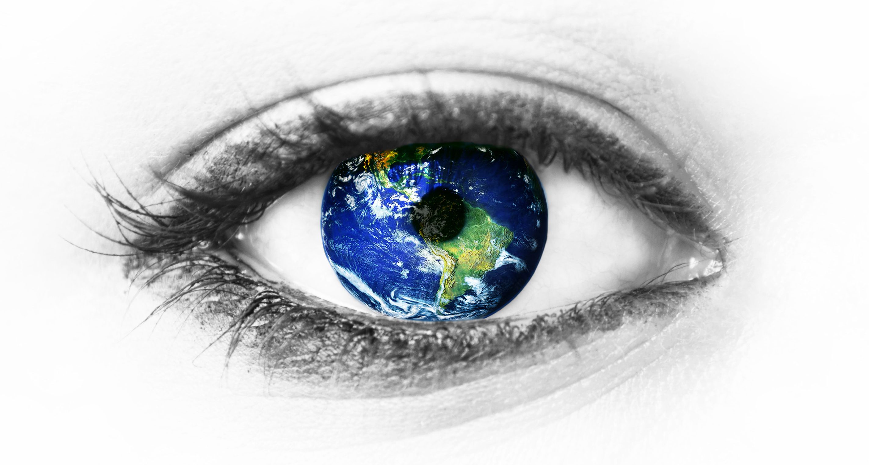 Oeil avec la Terre Oeil avec la Terre